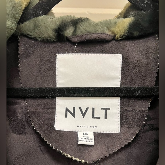 Anthropologie NVLT Vincenza Camo Faux Fur Jacket - Picture 11 of 12